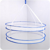 Home Dryer Double Layer Drying Rack Folding Hanging Clothes Laundry Basket Dryer Sweater Cloth Net Dry Rack Mesh Hanger