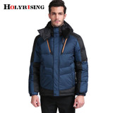 Holyrising 2017 New Casual Brand White Duck Down Jacket Men Autumn Winter Warm Coat Warm Down Hooded Jacket #18032