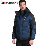 Holyrising 2017 New Casual Brand White Duck Down Jacket Men Autumn Winter Warm Coat Warm Down Hooded Jacket #18032