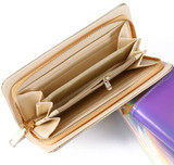 Hologram Zipper Clutch Wallet Women Long Wallets Money Purse Female Slim Wallet Organizer Card Holder Phone Coin Purse