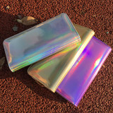 Hologram Zipper Clutch Wallet Women Long Wallets Money Purse Female Slim Wallet Organizer Card Holder Phone Coin Purse