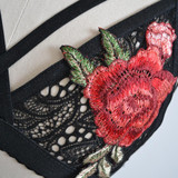 Hollow out Lace Bralette Embroidery Sexy Push Up Bra Black Red Triangle Bralet Women Bras Brassiere Unpadded Backless Lingerie