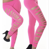 Hollow Out Fitness Leggings Women Fashion Summer Workout Legging Female Pants Slim Elastic Trouser Floral jeggings legins Womens
