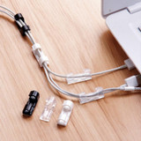 Holder Table Cable Drop Clip 20pcs/bag Secure Desk Tidy Organizer Portable Wire Cord Lead USB Charger Cord Holder
