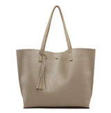 HOJOEE luxury brand women's handbags leather topHandle a bag women tote tassel casual high quality bags for women pouch designer