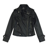 HLMFS2017 spring autumn Leather Jacket Women Punk Rock Leather coat Rivet Motorcycle Biker Female Coat Jaqueta Women's Outerwear