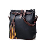 HISUELY Hot Sale New Women PU Leather Handbags for Woman Fashion Designer Black Bucket Vintage Shoulder Bags Women Messenger Bag