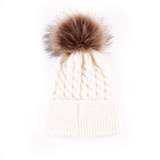 HIRIGIN 2017 Baby Toddler Girls Boys Warm Winter Knit Beanie Fur Pom Hat Crochet Cap 5 Colors Crochet Ski Ball Cap