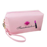 HIPSTEEN Portable Retro Style Cute Fashion Lip Fashion Pattern Cosmetic Bag Durable Travel Organizer Bag (Lips color random)