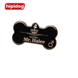 Hipidog Free Personalized Engraving Text Dog Tag Engraved Dog Cat Tag Dog Identification Customized Name Address Telephone
