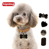 Hipidog Free Personalized Engraving Text Dog Tag Engraved Dog Cat Tag Dog Identification Customized Name Address Telephone