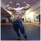 2017 Newest Gyms pants men sporting Joggers patchwork Pants pantalon homme Gyms pants Professional Bodybuilding Sweatpant