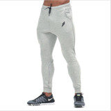 2017 Newest Gyms pants joggers men Casual Elastic cotton Mens Fitness Workout Pants skinny Sweatpants Trousers Jogger PantsM-XXL