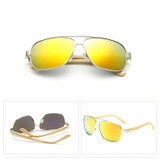2017 Newest Fashion Sunglasses with Bamboo Frame and Mirror Lenses