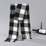 2017 Newest Fashion Men Scarves Imitation Cashmere Plaid Long Scarf Autumn And Winter Warm Soft Scarf
