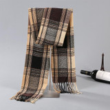 2017 Newest Fashion Men Scarves Imitation Cashmere Plaid Long Scarf Autumn And Winter Warm Soft Scarf