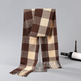 2017 Newest Fashion Men Scarves Imitation Cashmere Plaid Long Scarf Autumn And Winter Warm Soft Scarf