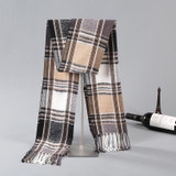 2017 Newest Fashion Men Scarves Imitation Cashmere Plaid Long Scarf Autumn And Winter Warm Soft Scarf