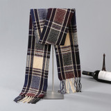 2017 Newest Fashion Men Scarves Imitation Cashmere Plaid Long Scarf Autumn And Winter Warm Soft Scarf