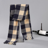 2017 Newest Fashion Men Scarves Imitation Cashmere Plaid Long Scarf Autumn And Winter Warm Soft Scarf