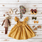 2017 Newborn Kids Baby Girls Clothes Princess Party Prom Bow Tutu Summer Beach Dress