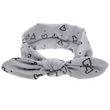 2017 newborn Headwear Rabbit Ears Elastic Heart Bow Kids Headband Turban knot Cotton Girls Hair Accessories Headwear Headwrap