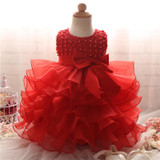 2017 Newborn Baptism Baby Girls dress Kids Clothing Birthday Party Vestido Princess dresses summer Girl Dress children clothes