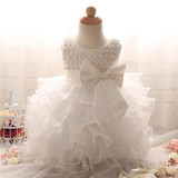 2017 Newborn Baptism Baby Girls dress Kids Clothing Birthday Party Vestido Princess dresses summer Girl Dress children clothes