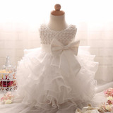 2017 Newborn Baptism Baby Girls dress Kids Clothing Birthday Party Vestido Princess dresses summer Girl Dress children clothes