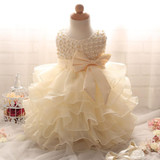 2017 Newborn Baptism Baby Girls dress Kids Clothing Birthday Party Vestido Princess dresses summer Girl Dress children clothes