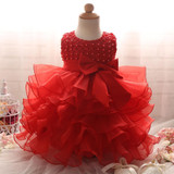 2017 Newborn Baptism Baby Girls dress Kids Clothing Birthday Party Vestido Princess dresses summer Girl Dress children clothes