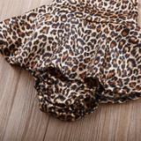 2017 Newborn Baby Girls Clothes Fashion Kids Toddler Girl Leopard dress Bodysuit Backless Summer Infant Bebes Outfit Sunsuit