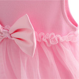 2017 NewBorn Baby Dress Summer Cotton Bow Baby Rompers For girls Summer Kids Infant Clothes Baby Girls Jumpsuit