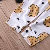2017 Newborn Baby Clothes Milk Monster Long Sleeve Cotton Romper+Pant+Hat 3PCS Outfit Kids Clothing Set 0-24M