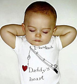 2017 Newborn Baby Boy Girl Clothes Hooked Daddy's Heart Babygrows Playsuit Rompers