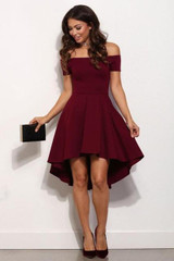 2017 New Women Summer Off the Shoulder Party Dresses Red Black Blue Casual Elegant Vintage Midi Dresses Plus Size