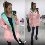 2017 New Women Slim female Hit color winter jacket women Design Patchwork long coat women's jacket Winter
