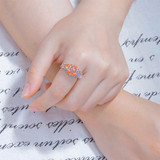 Breathtaking Orange Fire Opal Ring