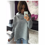 BACHASH S-XL Christmas Clothes 2017 New Arrival Women Winter Hoodies Scarf Collar Long Sleeve Fashion Casual Autumn Sweatshirts