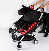 Babyyoya 3pcs /set Coupler Bush Insert Into The Strollers For Baby Yoya Stroller Connector Adapter Make Yoyo Into Pram Twins