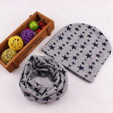 Baby Winter Spring Hat Scarf Nice Camo Print Cotton Children Cap Collar Kids Boy Girl Beanie bonnet Infant Toddler Hats Set