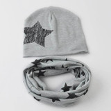 Baby Winter Spring Hat Scarf Nice Camo Print Cotton Children Cap Collar Kids Boy Girl Beanie bonnet Infant Toddler Hats Set