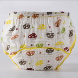 Baby Wash Gauze Anti-side Leakage Cloth Diaper Baby Cartoon Printing Learning Pants Infant Printing Training Pants Trx0076