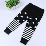 Baby Warm Knitted Pants Baby Boys Cotton Trousers Baby Girls Winter Stars Pants Children Casual Trousers