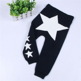 Baby Warm Knitted Pants Baby Boys Cotton Trousers Baby Girls Winter Stars Pants Children Casual Trousers