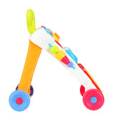 Baby Walker Multifuctional Toddler Trolley Sit-to-Stand ABS Musical Walker with Adjustable Screw for Toddler toys for Children
