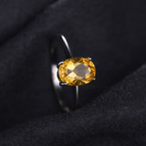 Trendy Oval 1.1 carat Natural Citrine Gemstone Ring