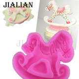 Baby Trojan horse toys shape Fondant baking chocolate silicone mold for cake decorating tools Craft Molds T0731