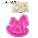 Baby Trojan horse toys shape Fondant baking chocolate silicone mold for cake decorating tools Craft Molds T0731