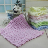 Baby Towel 6 Layers of Cotton Gauze Baby Face Towel Fold Towel infant Newborn Washing Feeding Slobber Towel size 28*28CM
